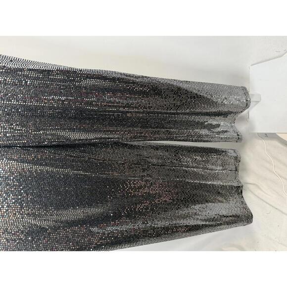 NWT G by Giuliana Black Label Metallic Knit Jumpsuit Size Medium - Picture 8 of 8